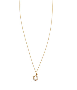 Horseshoe with Baguette Diamonds